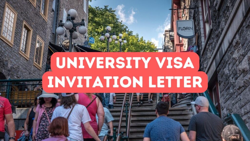 University Visa Invitation Letter